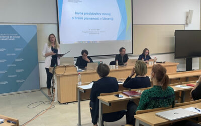 Javna predstavitev mnenj o bralni pismenosti v Sloveniji