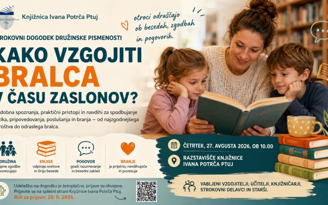 Kako vzgojiti bralca v času zaslonov?